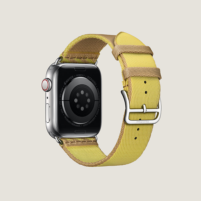 Band Apple Watch Hermes Single Tour 45 mm Jumping | Hermès USA